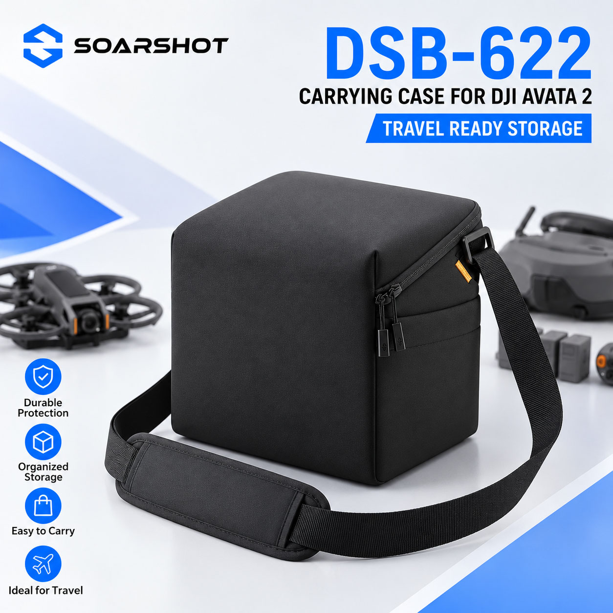 Чехол SOARSHOT для очков DJI A – обзор и цена Fpv Drone Bag
